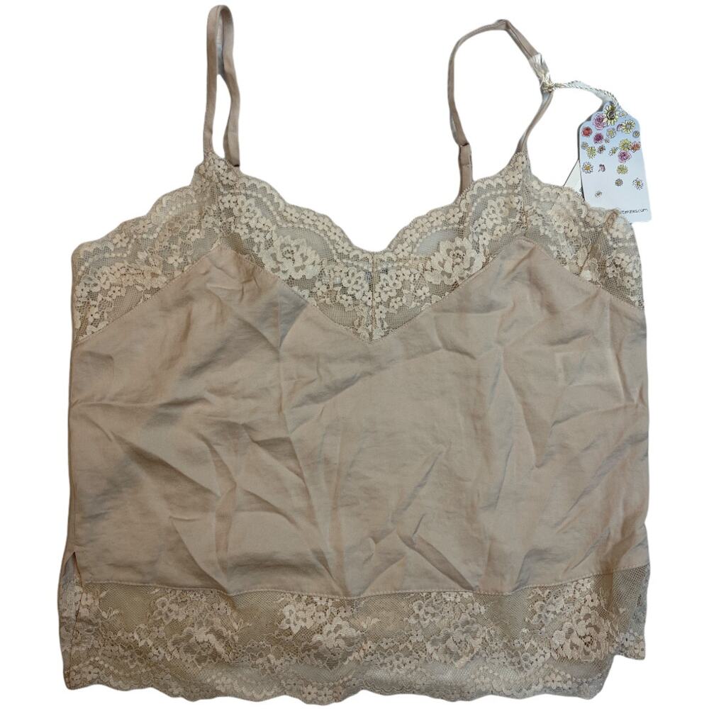In Bloom By Jonquil Beige Camisole Spaghetti Straps Women's Size S Nwt